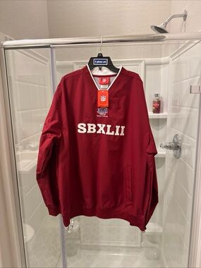 NFL SBXLII Red Pullover Jacket